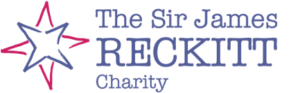 A star with teh words Sir james reckitt Charity next to it