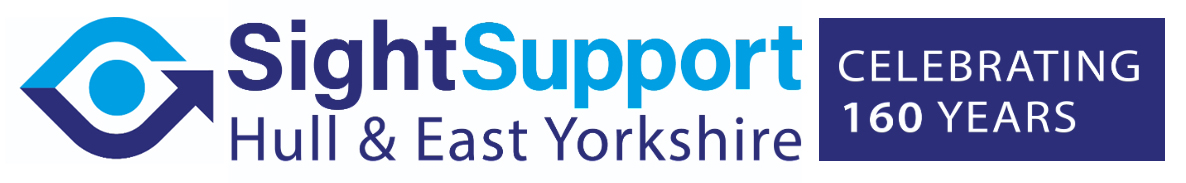 Sight Support logo with the words celebrating 160 years underneath
