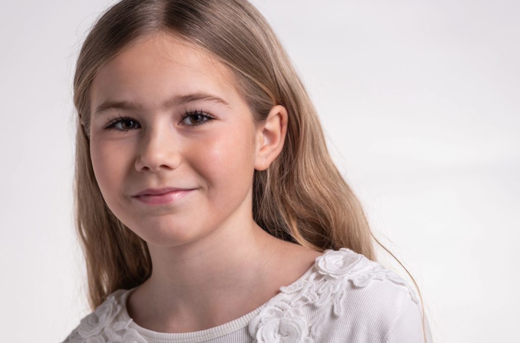 A smiling girl