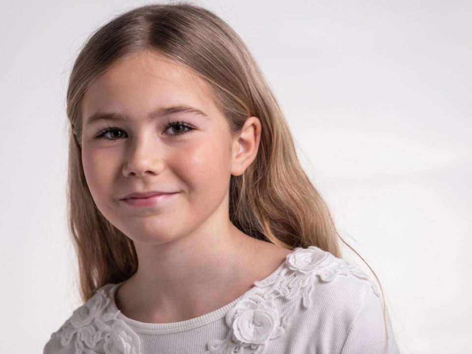 A smiling girl